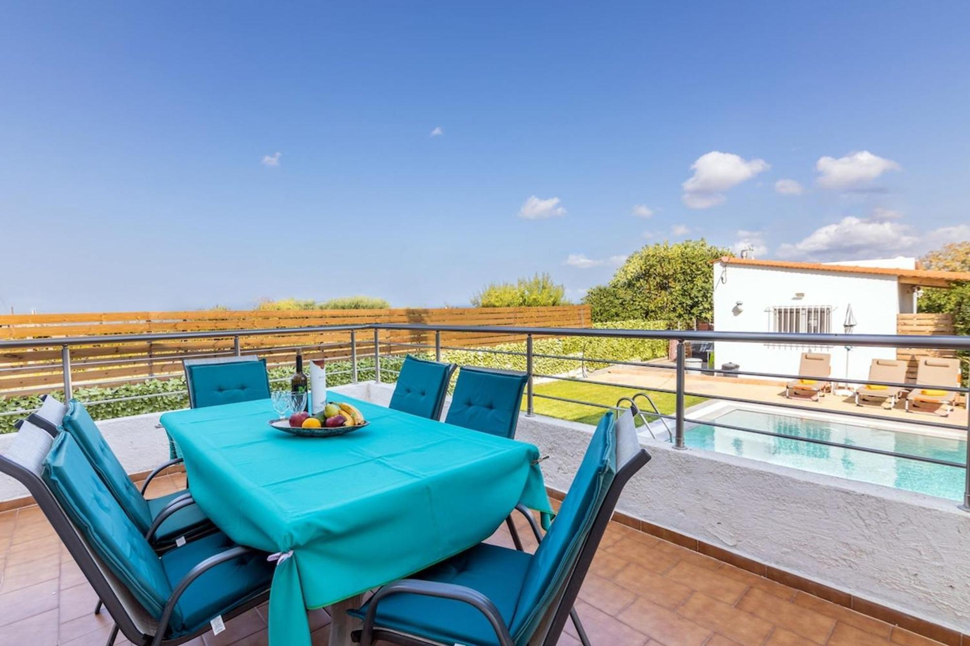 Amazing Villa Chrysanthi With Private Pool In Heraklion Epano Vathia Exteriér fotografie